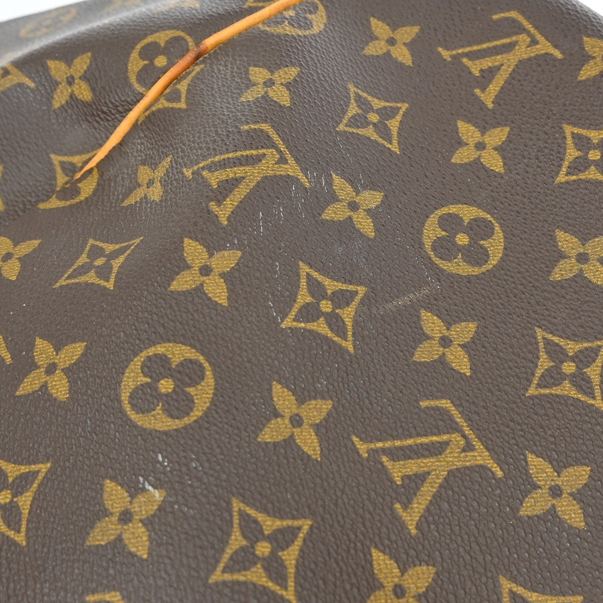 Louis Vuitton Keepall Bag Monogram Canvas Brown Canvas Travel Bag Bag (Pre-Owned)