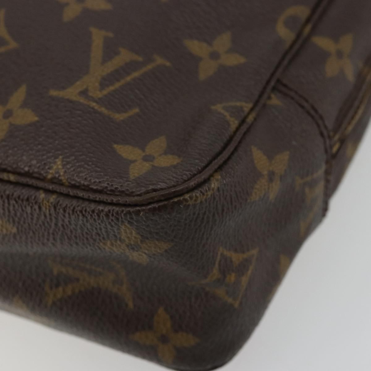 Louis Vuitton Trousse Toiletry Pouch Monogram Canvas Brown Canvas Toiletry Case Accessory (Pre-Owned)