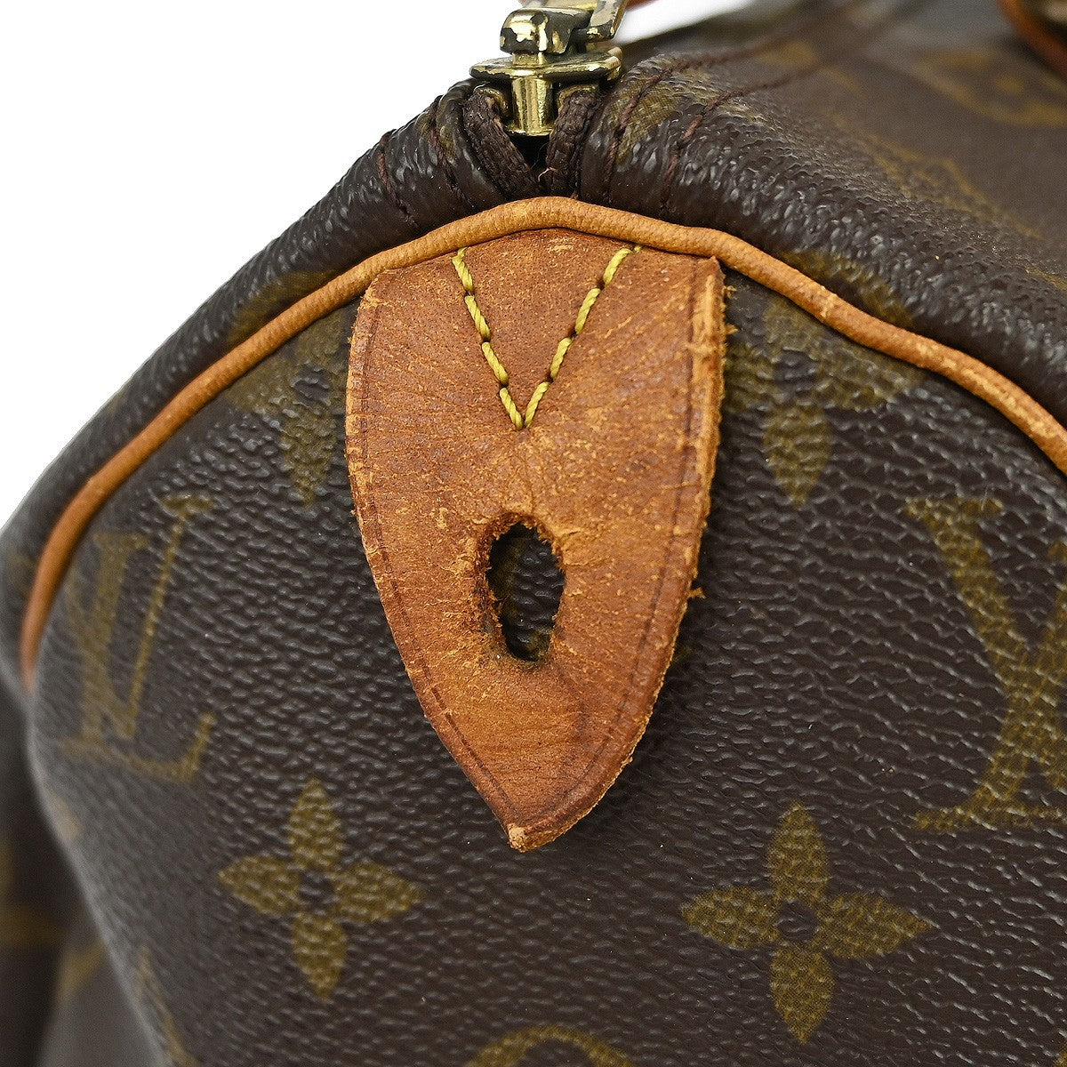 Louis Vuitton Speedy Handbag Monogram Canvas Brown Canvas Handbag (Pre-Owned)