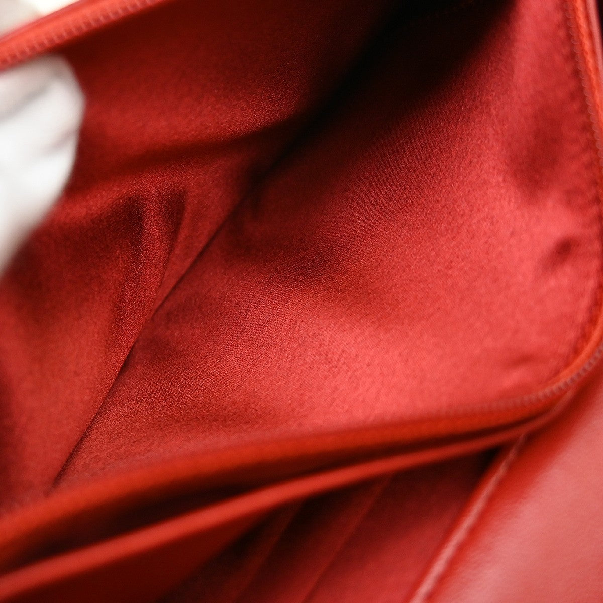 Chanel Wallet On Chain Camellia Lambskin Red Leather Clutche & Pouche Bag (Pre-Owned)