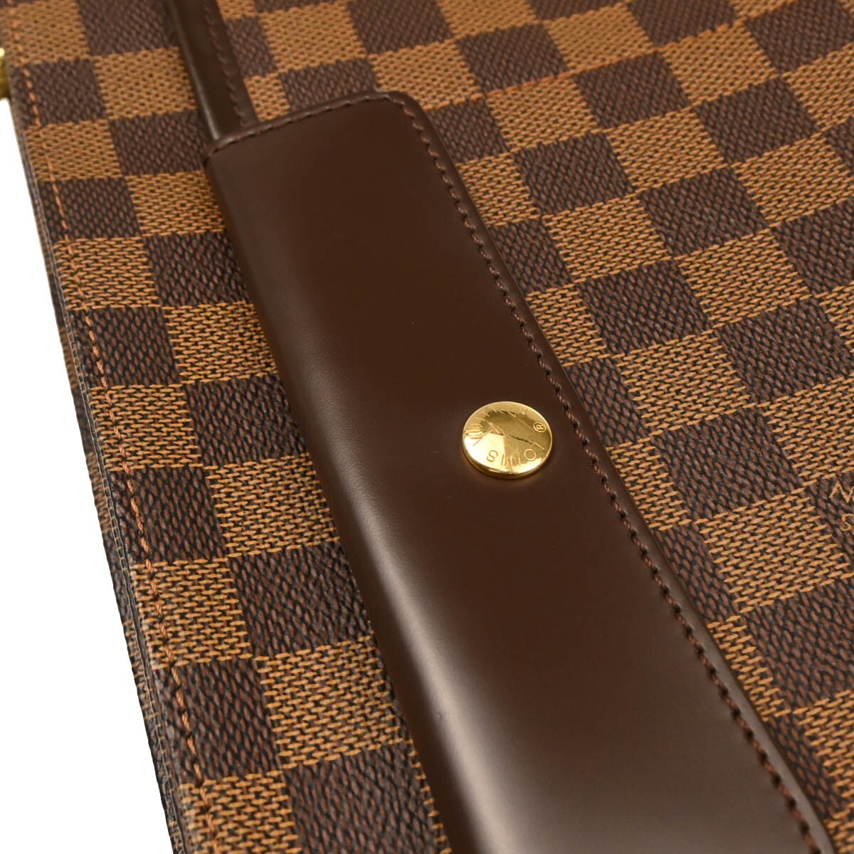 Louis Vuitton Aubagne Bag Damier Brown Canvas Shoulder Bag Bag (Pre-Owned)