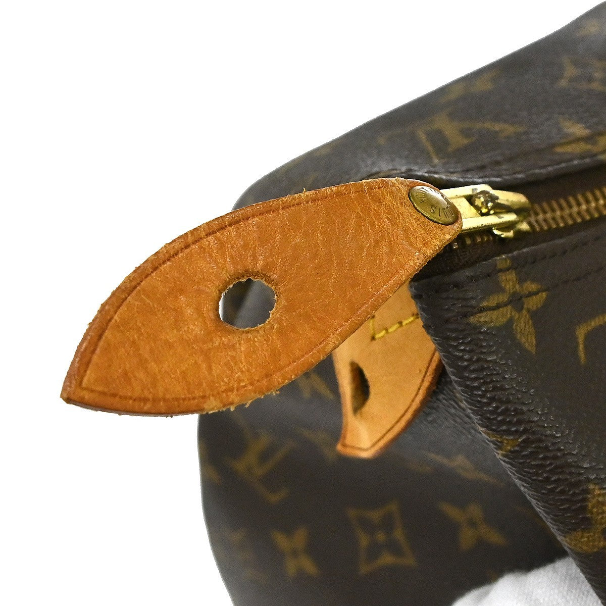 Louis Vuitton Speedy Handbag Monogram Canvas Brown Canvas Handbag (Pre-Owned)