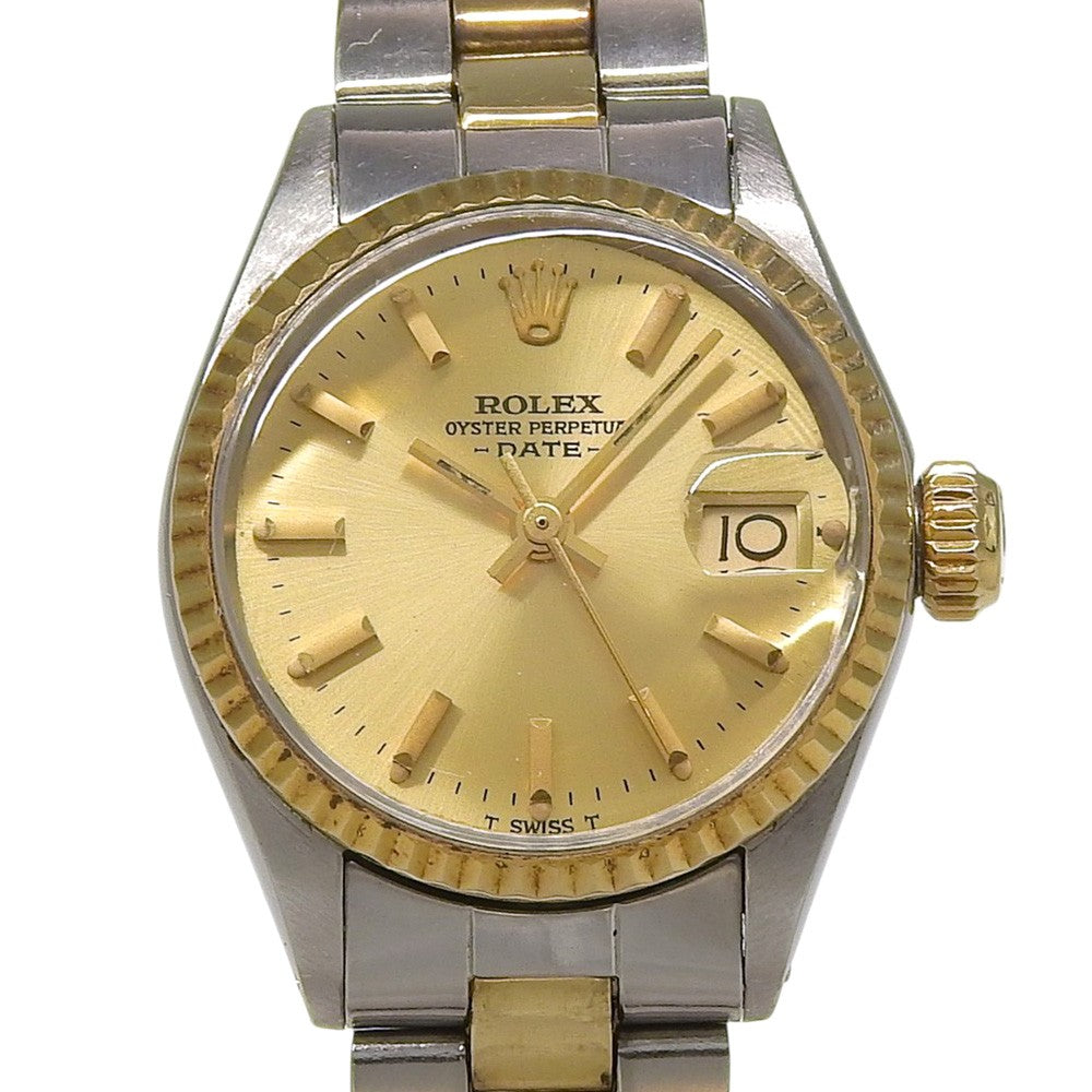 Rolex Oyster Perpetual Date Automatic Watch Stainless Steel And Yellow Gold Watch (Pre-Owned)
