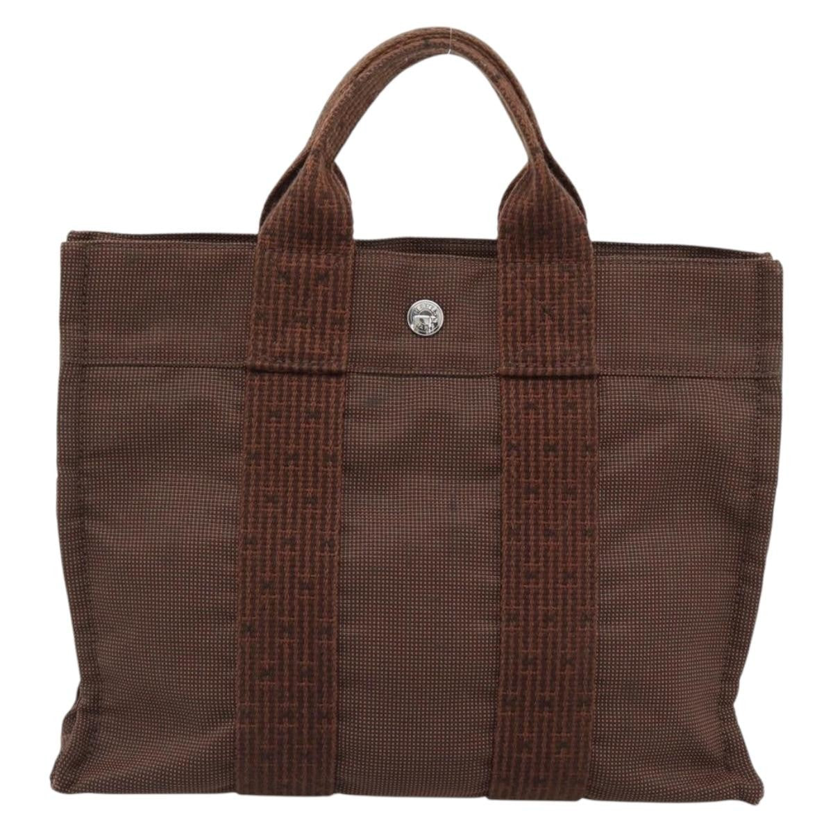 Hermes Fourre-Tout Herline Fourre-Tout Herline Brown Canvas Tote Bag Bag (Pre-Owned)