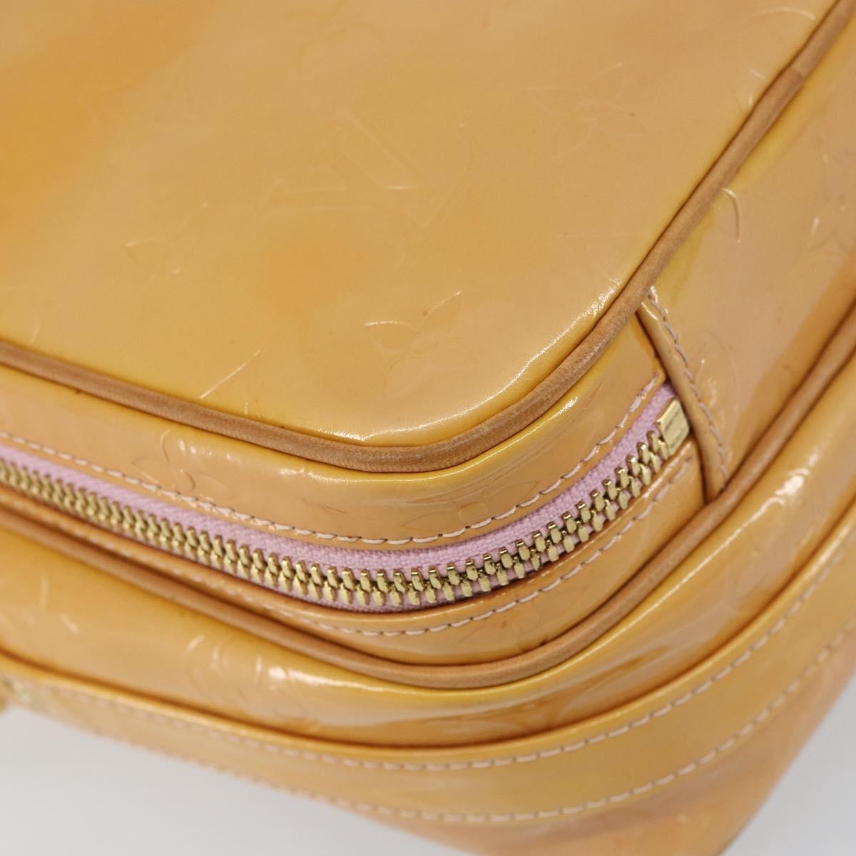 Louis Vuitton Wooster Handbag Monogram Vernis Yellow Patent_Leather Shoulder Bag Bag (Pre-Owned)