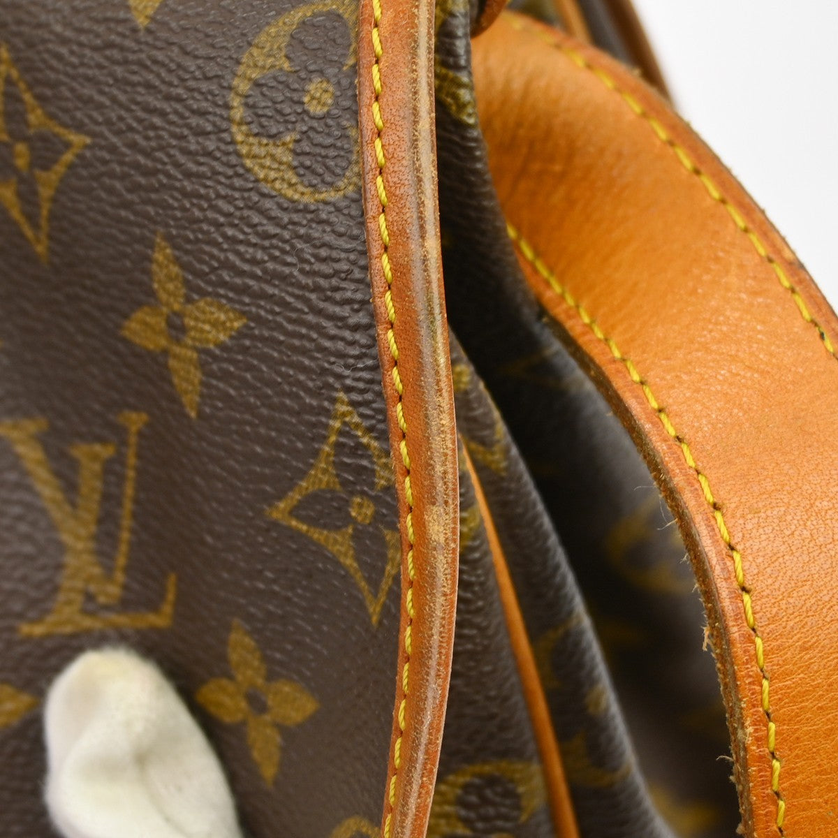 Louis Vuitton Saumur Handbag Monogram Canvas Brown Canvas Shoulder Bag Bag (Pre-Owned)
