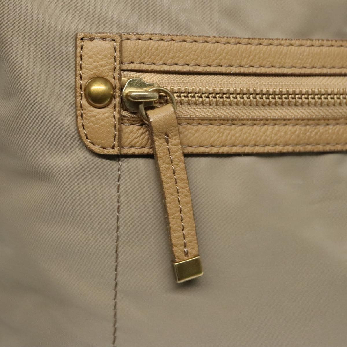 Burberry Blue Label Shoulder Bag Nylon Beige Nylon Shoulder Bag Bag (Pre-Owned)