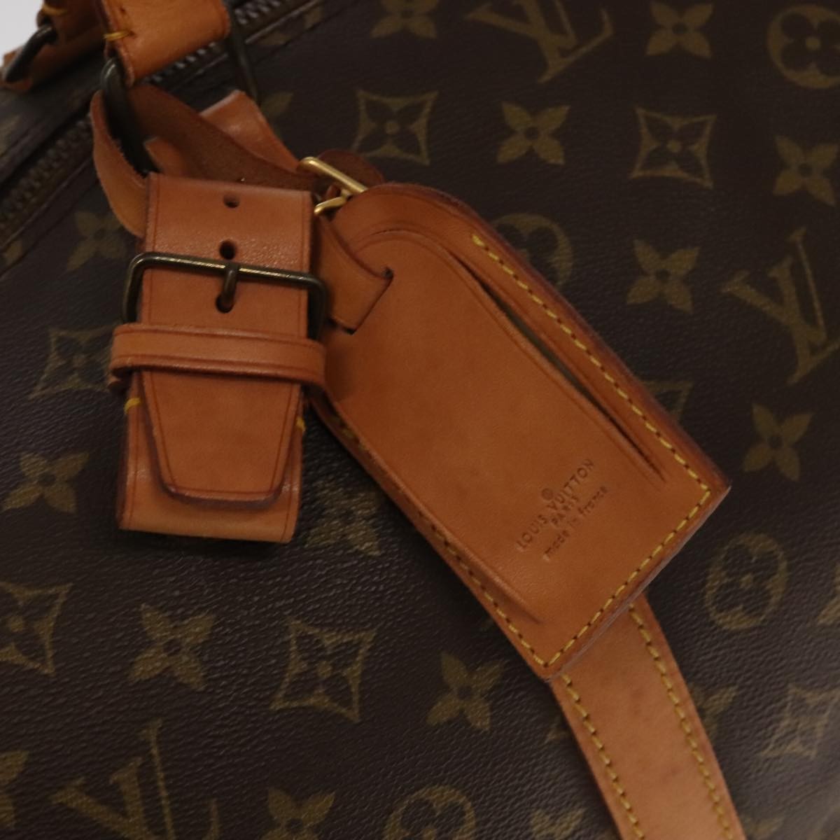 Louis Vuitton Keepall Bag Monogram Canvas Brown Canvas Travel Bag Bag (Pre-Owned)