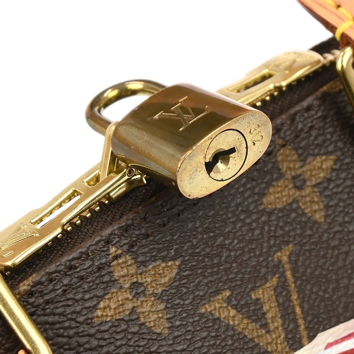 Louis Vuitton Alma Handbag Limited Edition World Tour Monogram Canvas Brown Canvas Handbag (Pre-Owned)