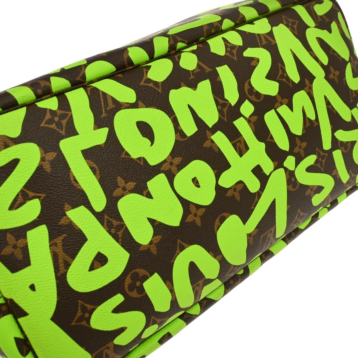 Louis Vuitton Neverfull Tote Limited Edition Monogram Graffiti Green Canvas Tote Bag Bag (Pre-Owned)