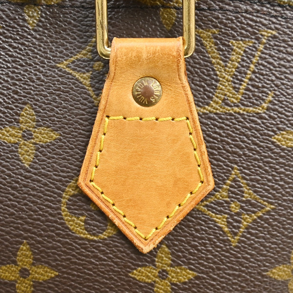 Louis Vuitton Alma Handbag Monogram Canvas Brown Canvas Handbag (Pre-Owned)
