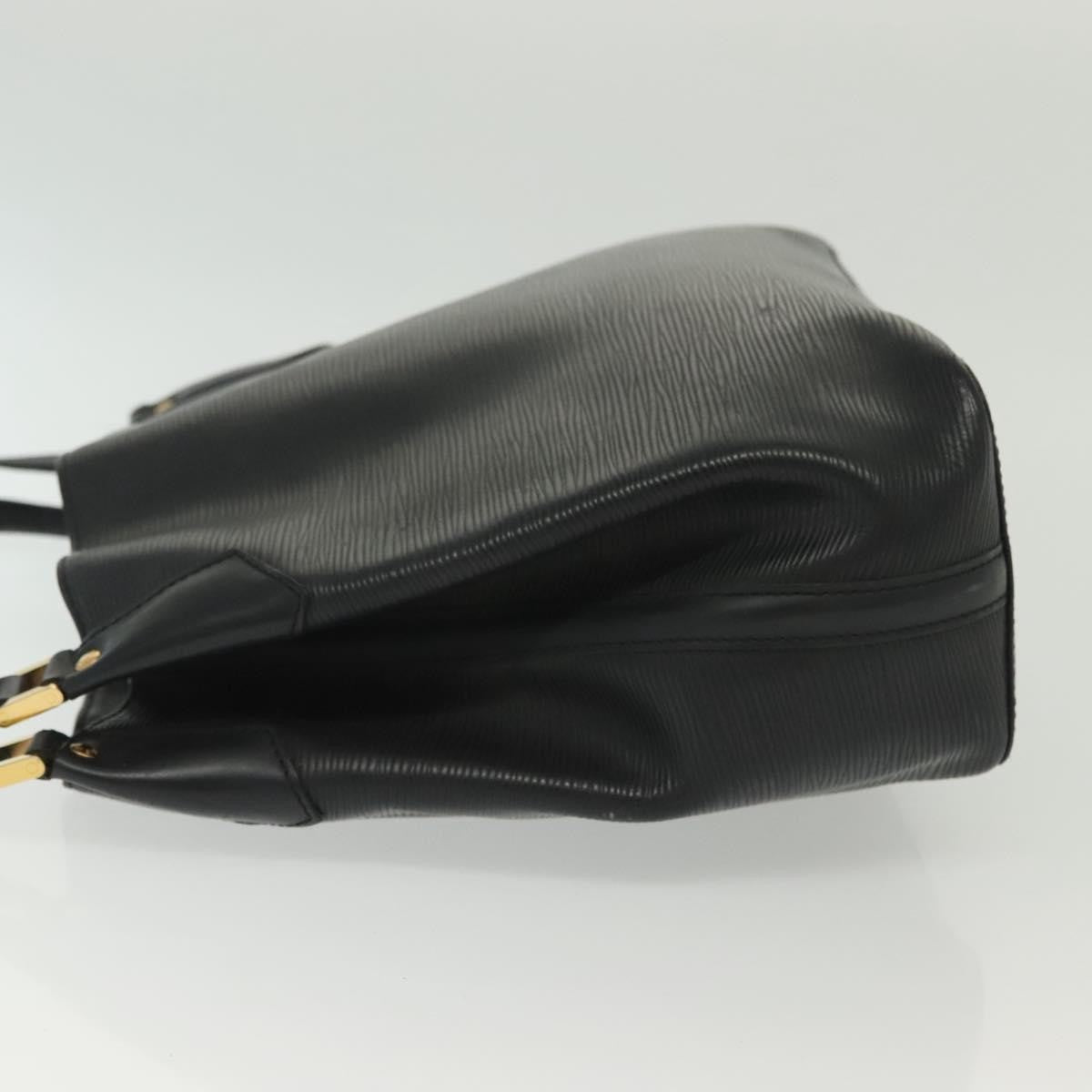 Louis Vuitton Mandara Handbag Epi Leather Black Leather Shoulder Bag Bag (Pre-Owned)