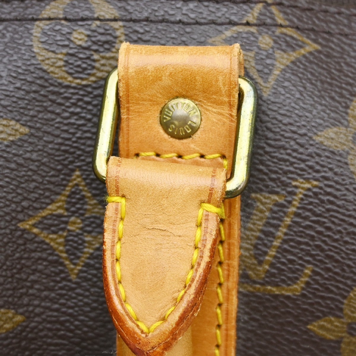 Louis Vuitton Keepall Bag Monogram Canvas Brown Canvas Travel Bag Bag (Pre-Owned)