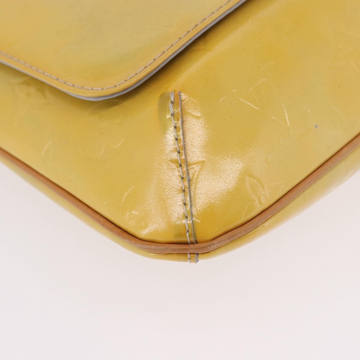 Louis Vuitton Thompson Street Handbag Monogram Vernis Yellow Patent_Leather Shoulder Bag Bag (Pre-Owned)