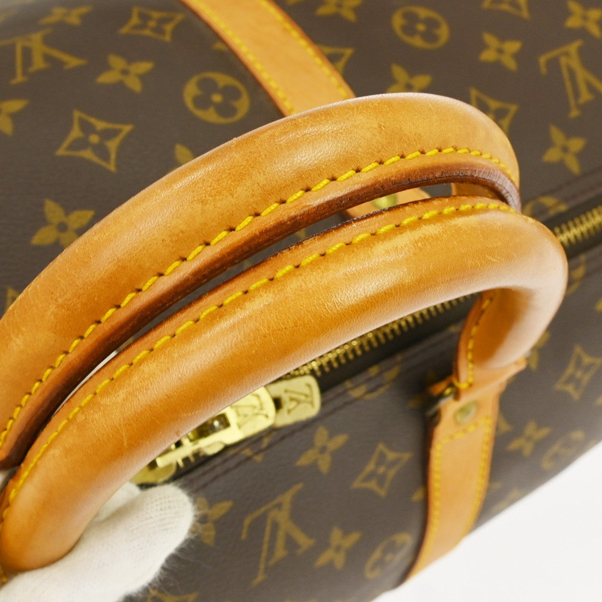Louis Vuitton Keepall Bag Monogram Canvas Brown Canvas Travel Bag Bag (Pre-Owned)