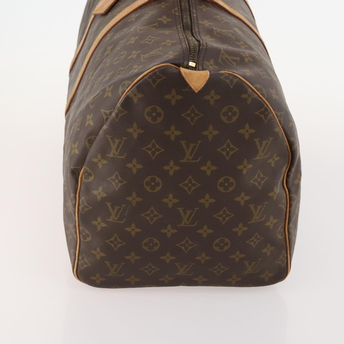 Louis Vuitton Keepall Bag Monogram Canvas Brown Canvas Travel Bag Bag (Pre-Owned)