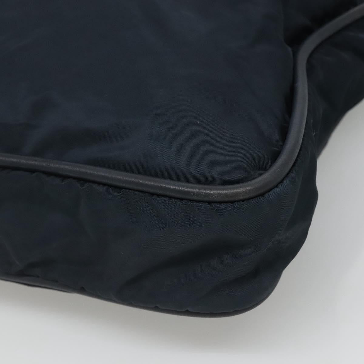 Celine Circle Logo Handbag Nylon Navy Nylon Tote Bag Bag (Pre-Owned)
