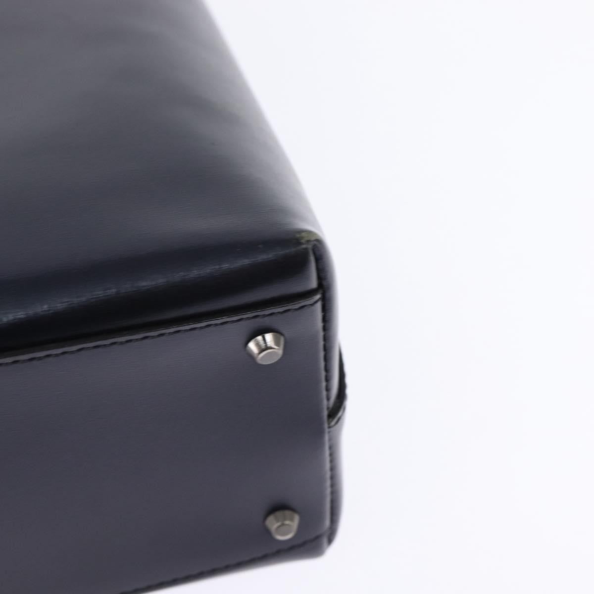 Givenchy Vintage 4G Handbag Leather Navy Leather Handbag (Pre-Owned)