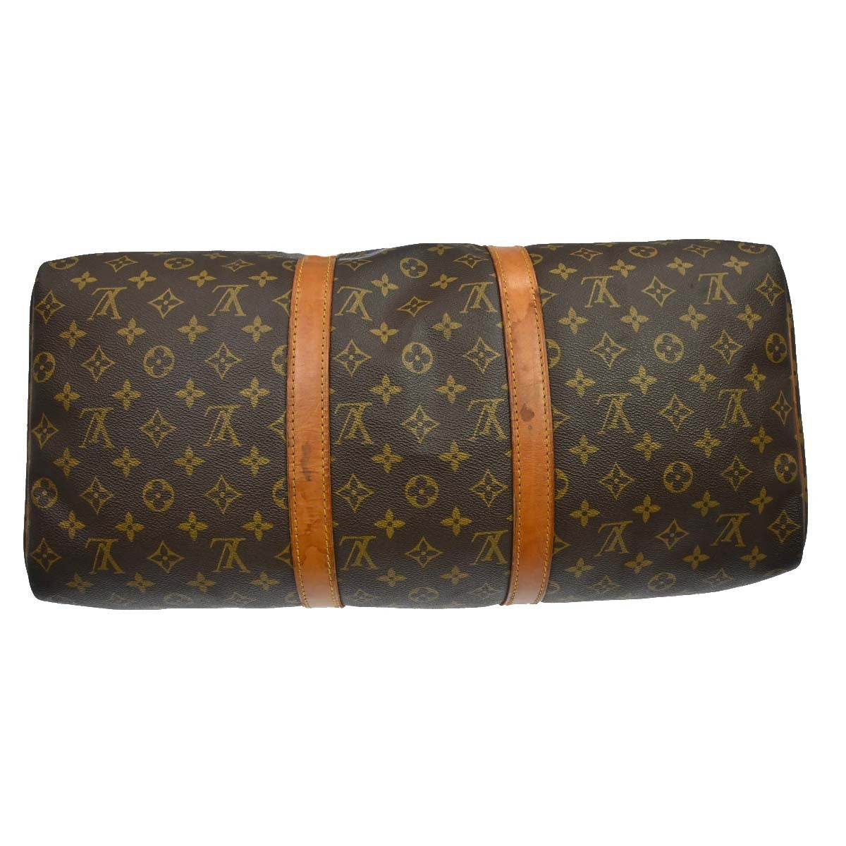 Louis Vuitton Keepall Bag Monogram Canvas Brown Canvas Travel Bag Bag (Pre-Owned)