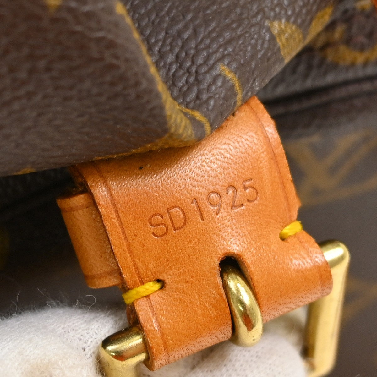 Louis Vuitton Vintage Montsouris Backpack Monogram Canvas Brown Canvas Backpack Bag (Pre-Owned)