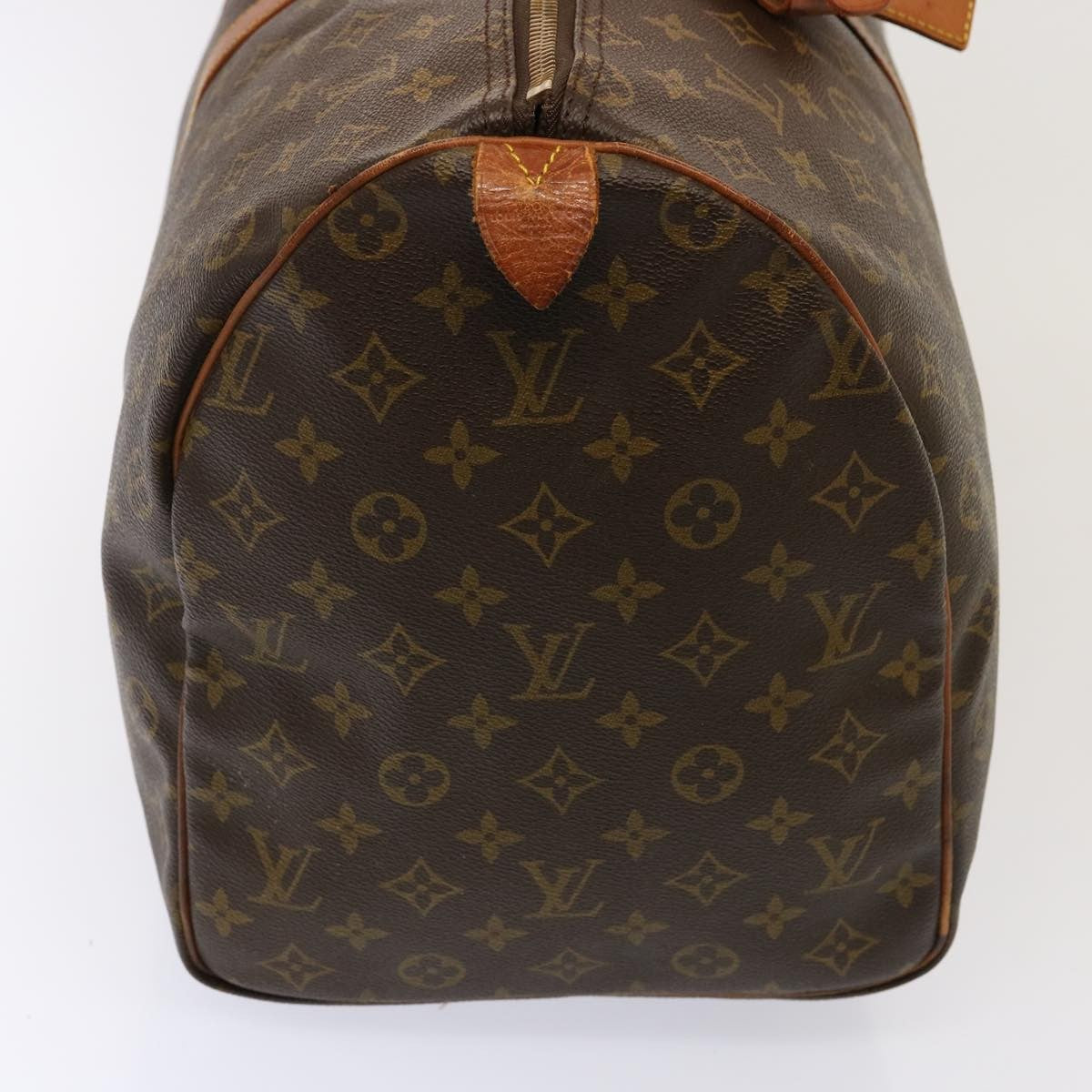 Louis Vuitton Keepall Bag Monogram Canvas Brown Canvas Travel Bag Bag (Pre-Owned)