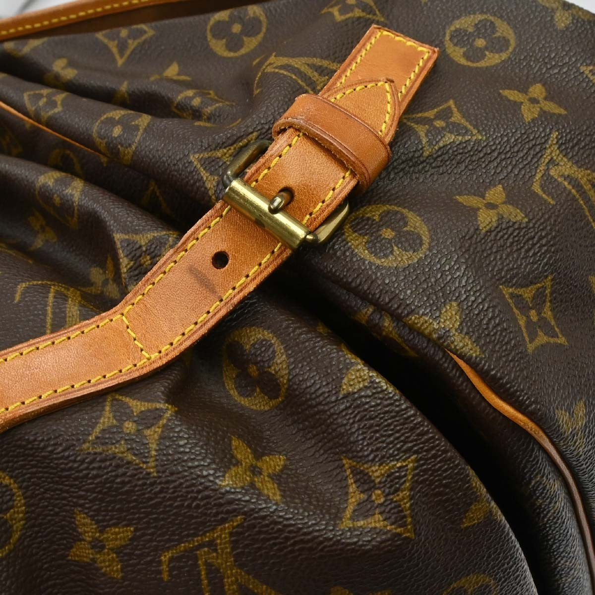 Louis Vuitton Saumur Messenger Bag Monogram Canvas Brown Canvas Handbag (Pre-Owned)
