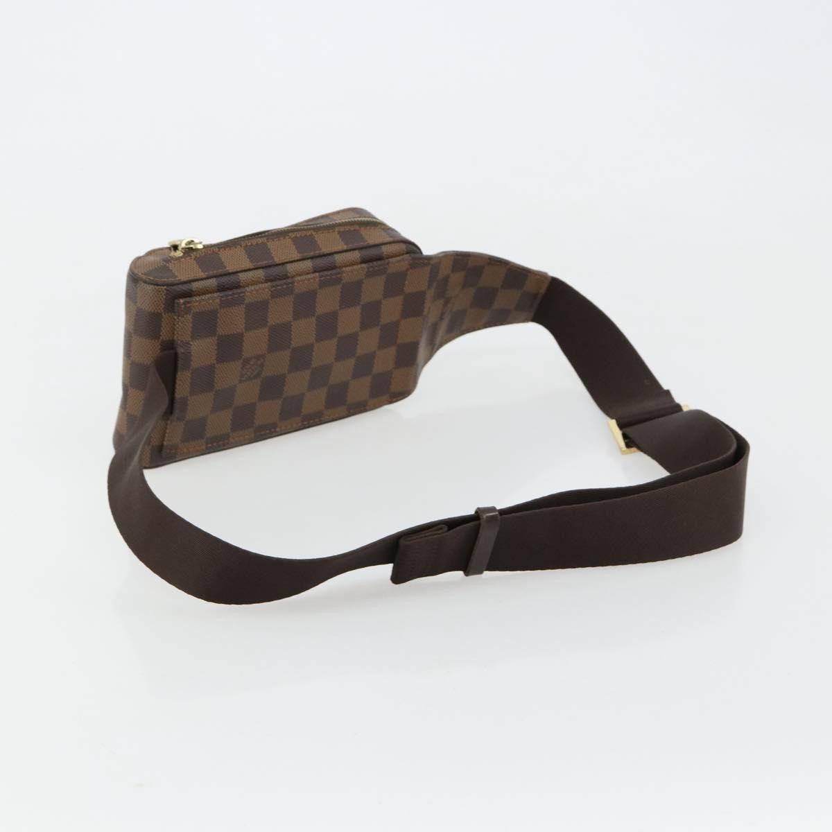 Louis Vuitton Geronimos Waist Bag Damier Brown Canvas Shoulder Bag Bag (Pre-Owned)