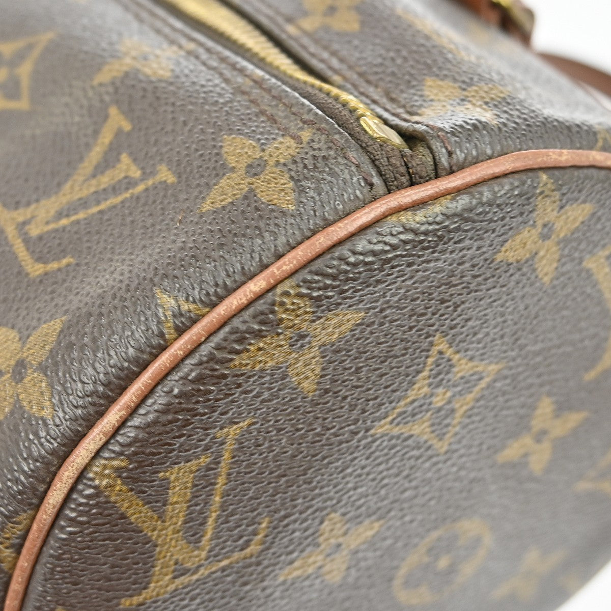Louis Vuitton Papillon Handbag Monogram Canvas Brown Canvas Handbag (Pre-Owned)