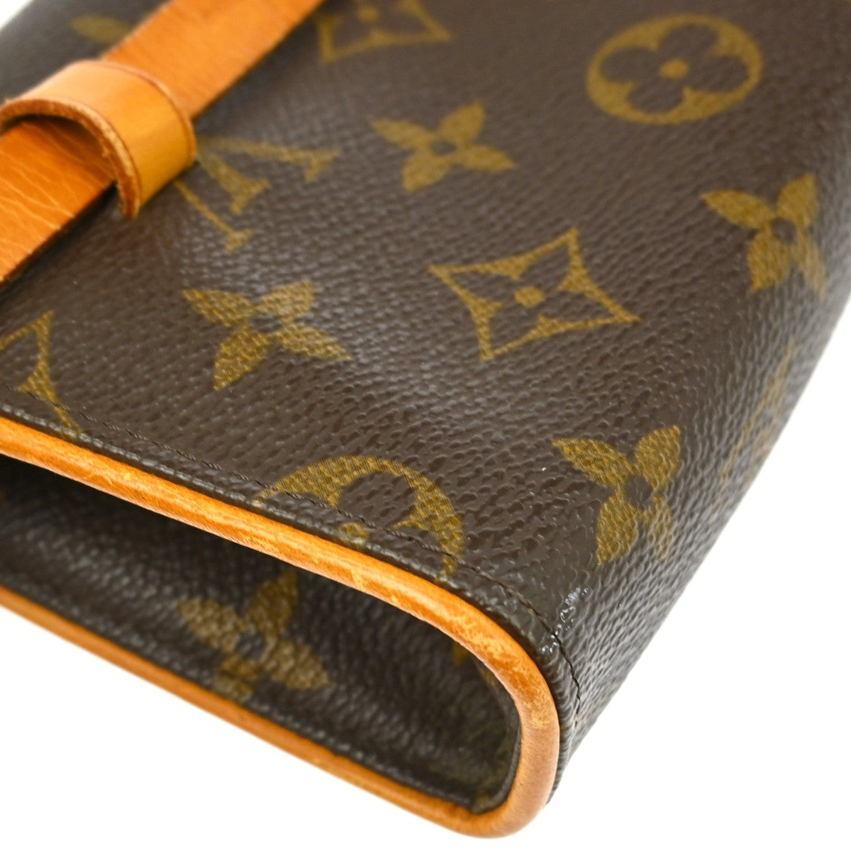 Louis Vuitton Florentine Waist Bag Monogram Canvas Brown Canvas Clutche & Pouche Bag (Pre-Owned)