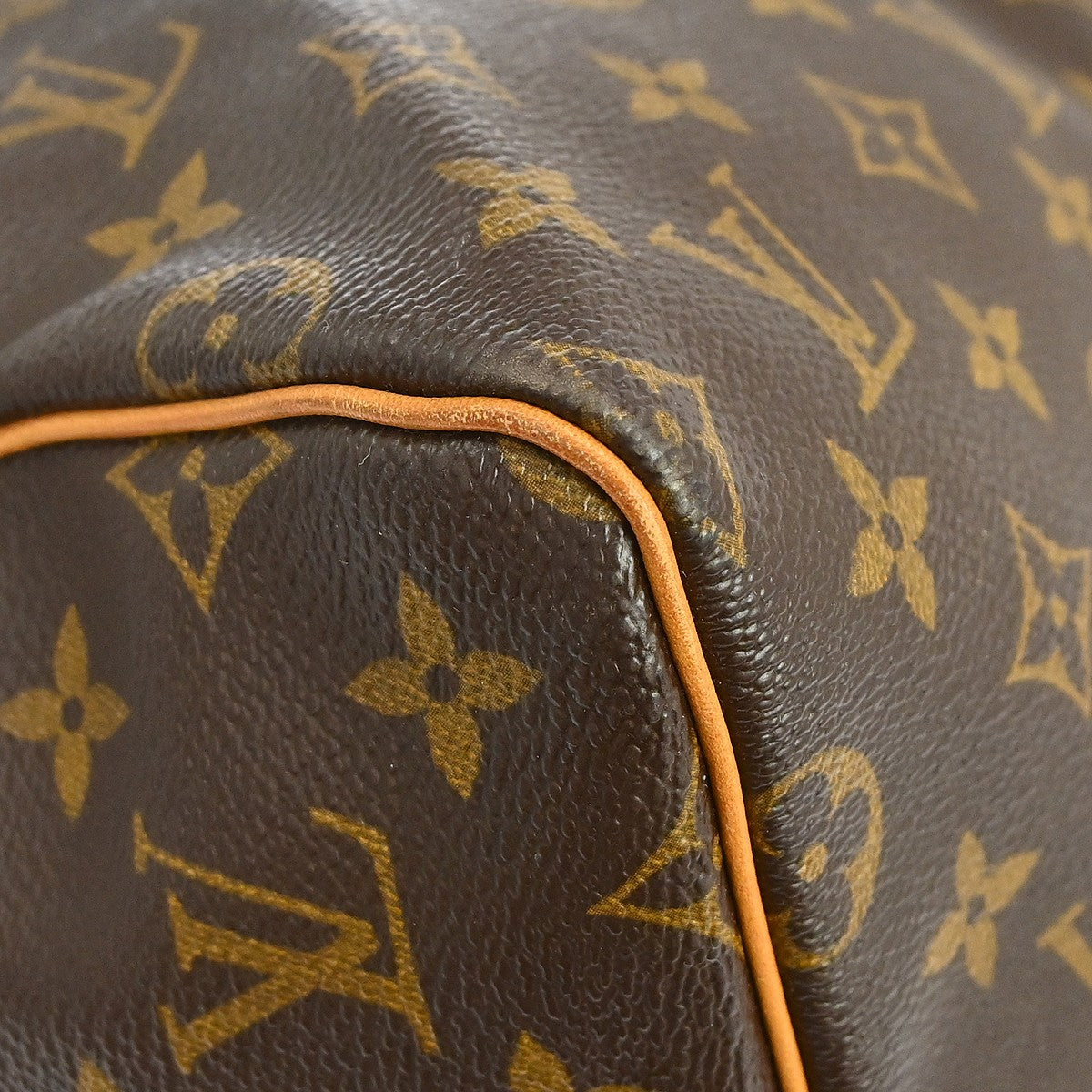 Louis Vuitton Keepall Bag Monogram Canvas Brown Canvas Travel Bag Bag (Pre-Owned)