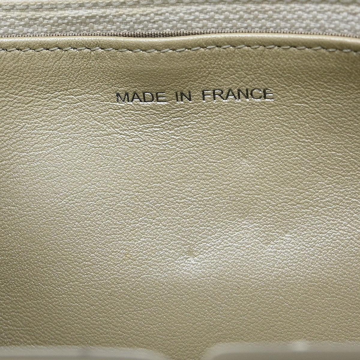 Chanel Timeless Wallet On Chain Textured Leather Silver Leather Wallets Accessory (Pre-Owned)