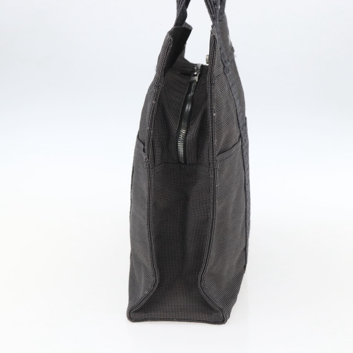 Hermes Fourre-Tout Herline Canvas Gray Canvas Tote Bag Bag (Pre-Owned)