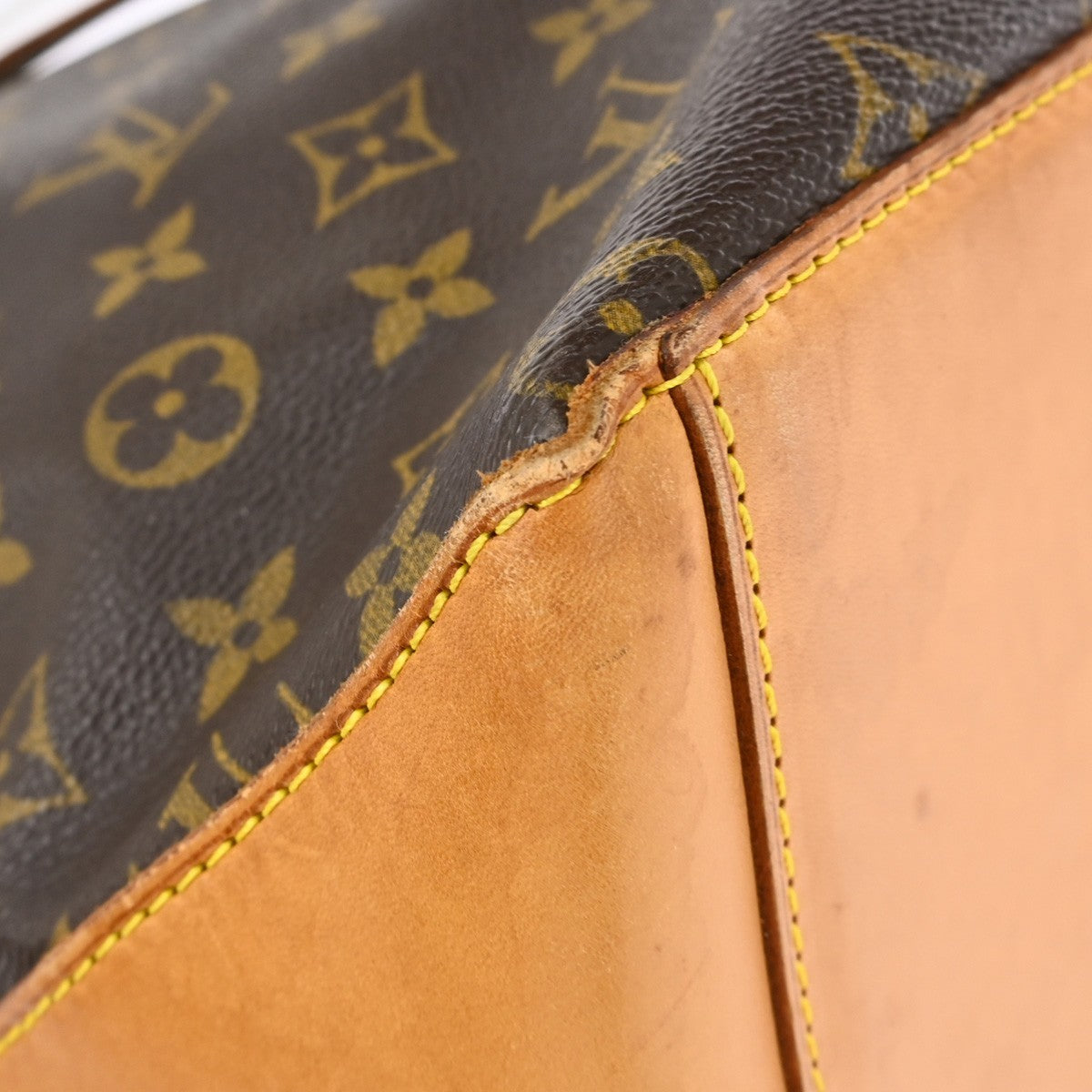 Louis Vuitton Cabas Mezzo Monogram Canvas Brown Canvas Tote Bag Bag (Pre-Owned)