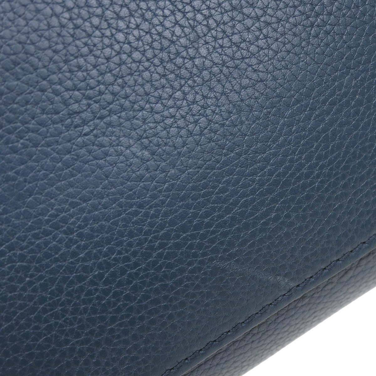 Celine Luggage Bag Smooth Leather Blue Leather Tote Bag Bag (Pre-Owned)