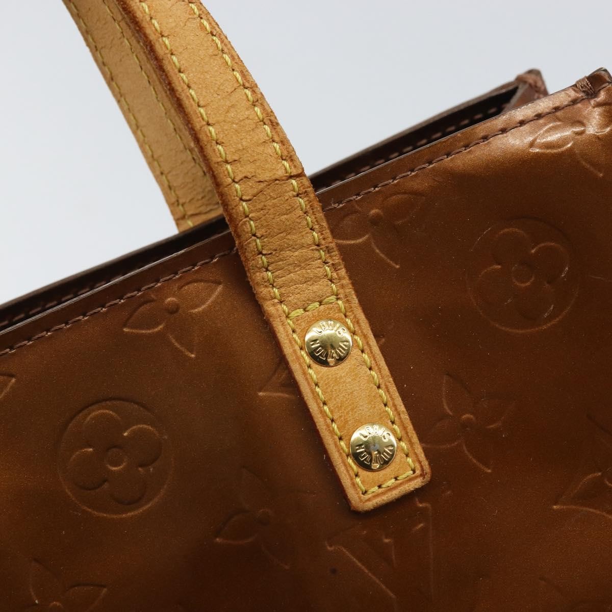 Louis Vuitton Reade Handbag Monogram Vernis Brown Patent_Leather Handbag (Pre-Owned)