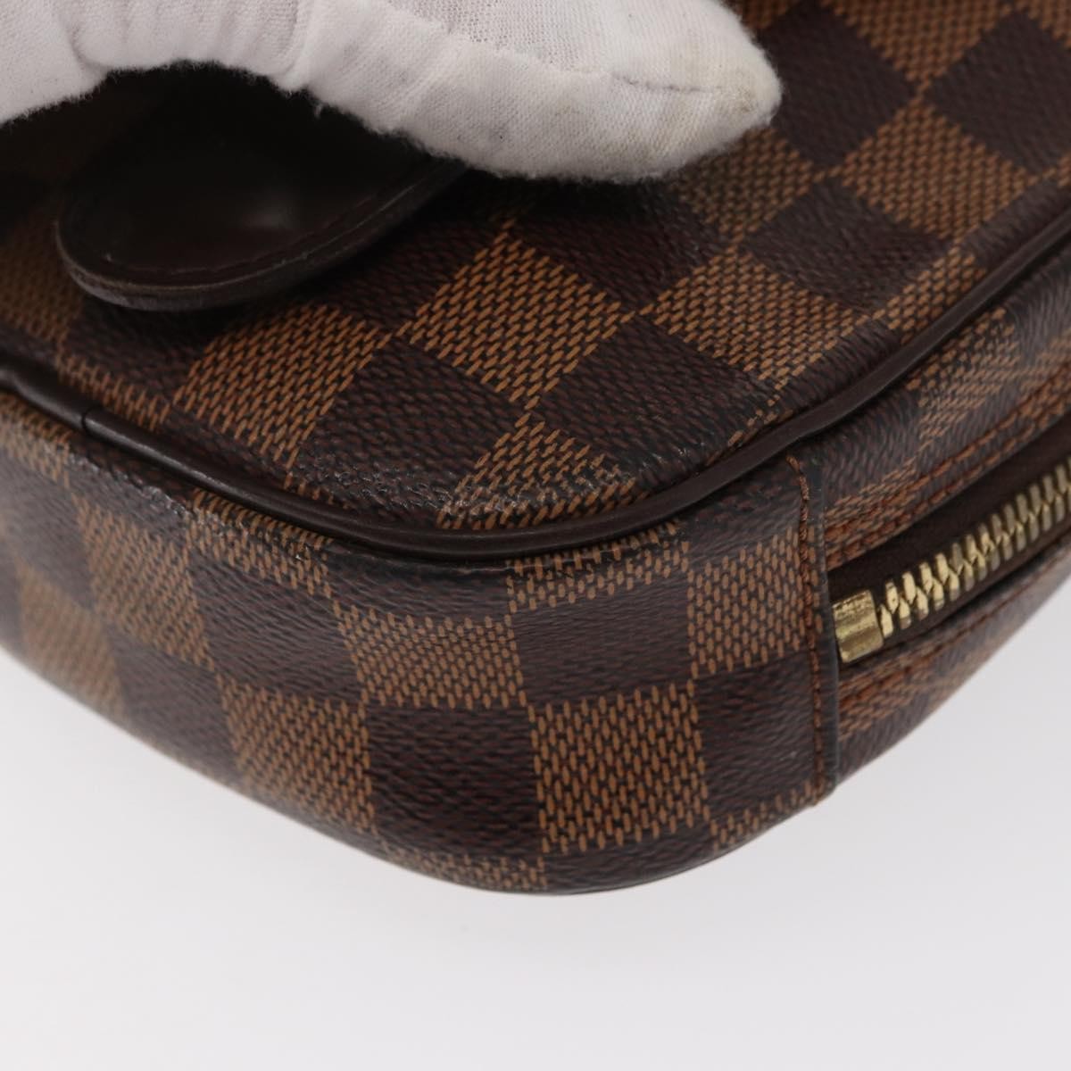 Louis Vuitton Pochette Gange Damier Brown Canvas Clutche & Pouche Bag (Pre-Owned)