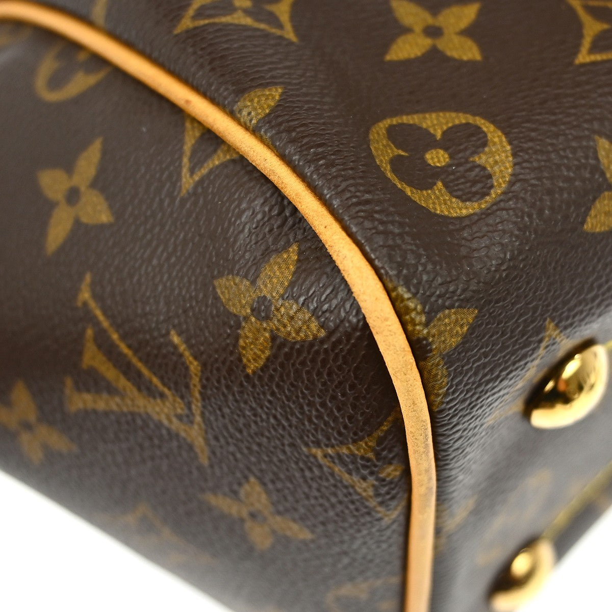 Louis Vuitton Tivoli Handbag Monogram Canvas Brown Canvas Handbag (Pre-Owned)