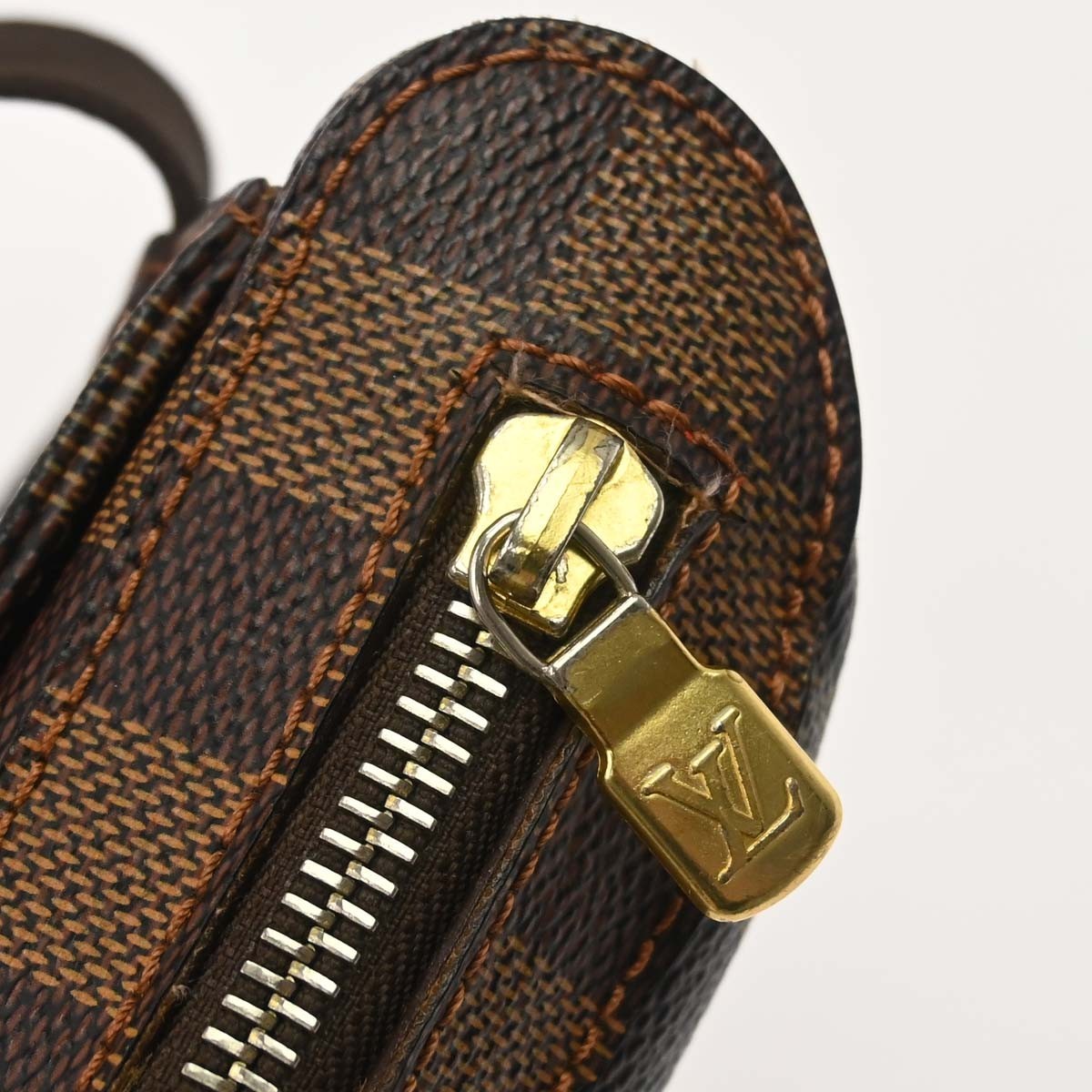 Louis Vuitton Geronimos Waist Bag Damier Brown Canvas Shoulder Bag Bag (Pre-Owned)
