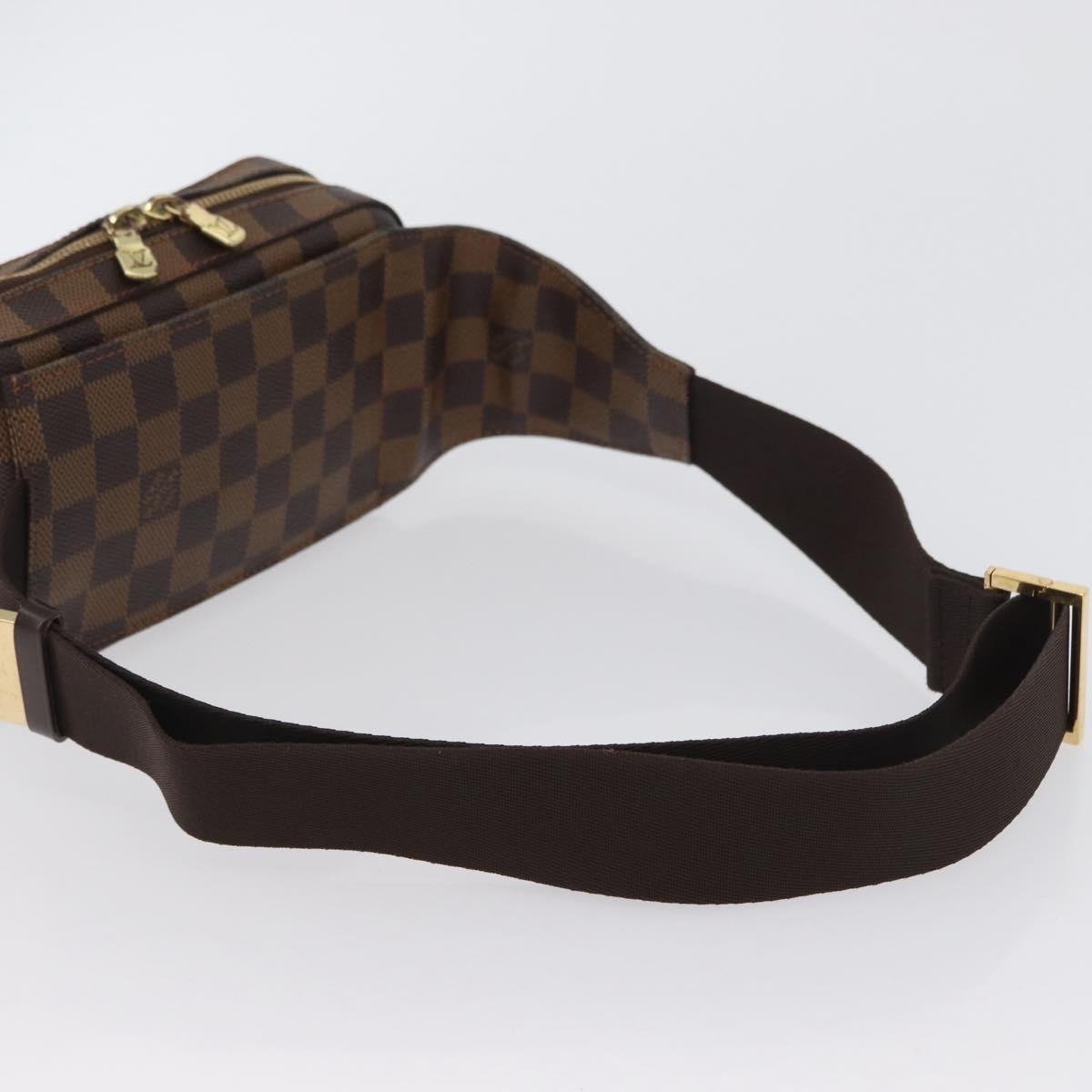 Louis Vuitton Geronimos Waist Bag Damier Brown Canvas Shoulder Bag Bag (Pre-Owned)