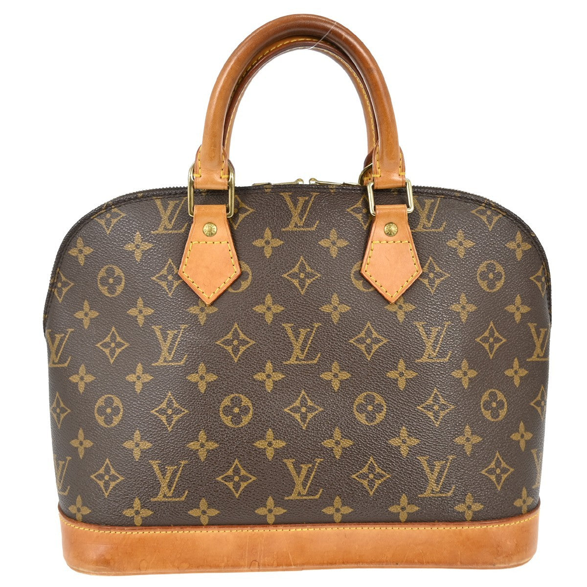 Louis Vuitton Alma Handbag Monogram Canvas Brown Canvas Handbag (Pre-Owned)