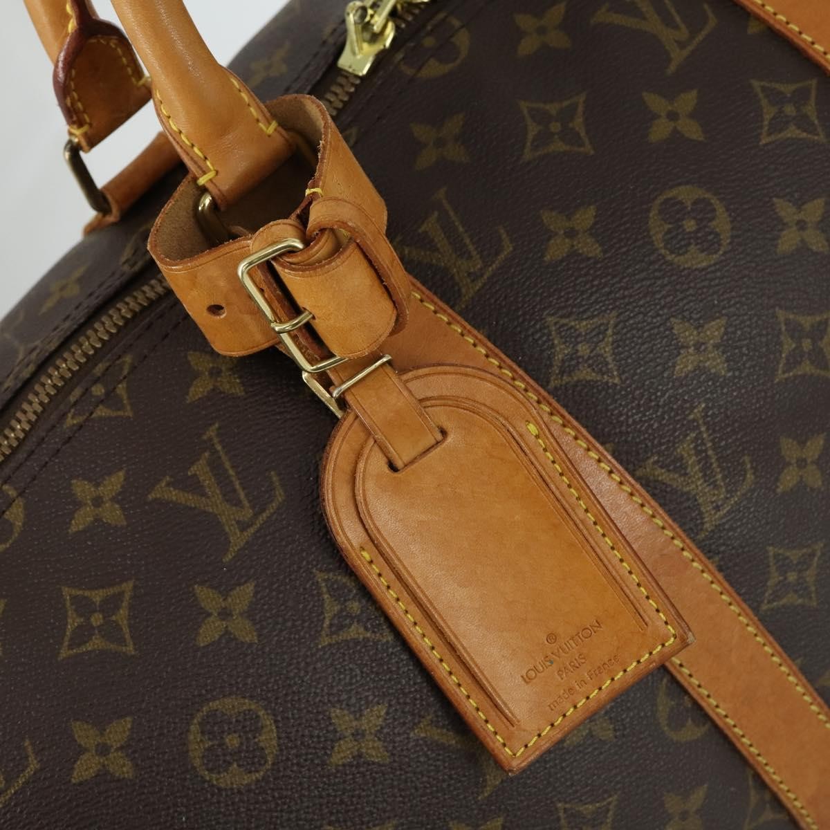 Louis Vuitton Keepall Bag Monogram Canvas Brown Canvas Travel Bag Bag (Pre-Owned)