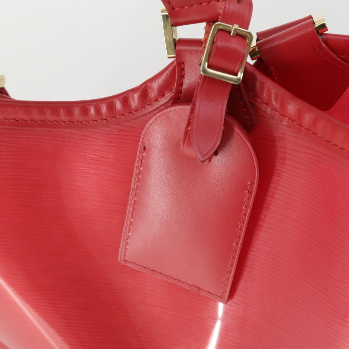 Louis Vuitton Plage Lagoon Bay Handbag Vinyl Epi Leather Red Plastic Tote Bag Bag (Pre-Owned)