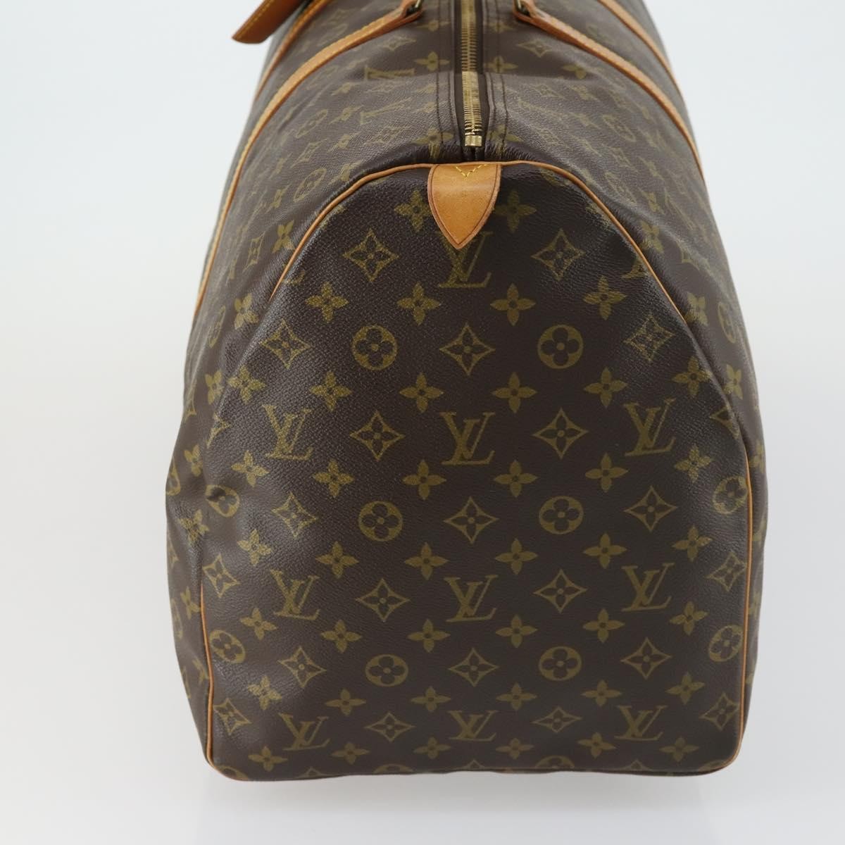 Louis Vuitton Keepall Bag Monogram Canvas Brown Canvas Travel Bag Bag (Pre-Owned)