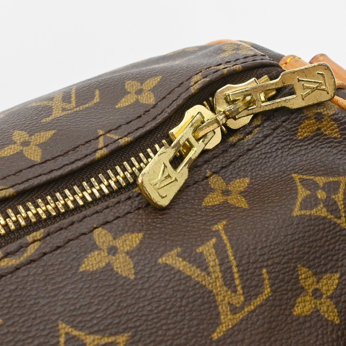Louis Vuitton Keepall Bandouliere Bag Monogram Canvas Brown Canvas Travel Bag Bag (Pre-Owned)