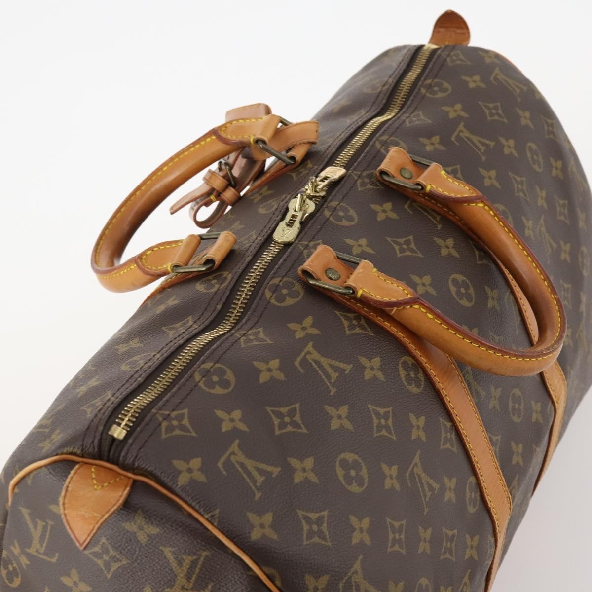 Louis Vuitton Keepall Bag Monogram Canvas Brown Canvas Travel Bag Bag (Pre-Owned)