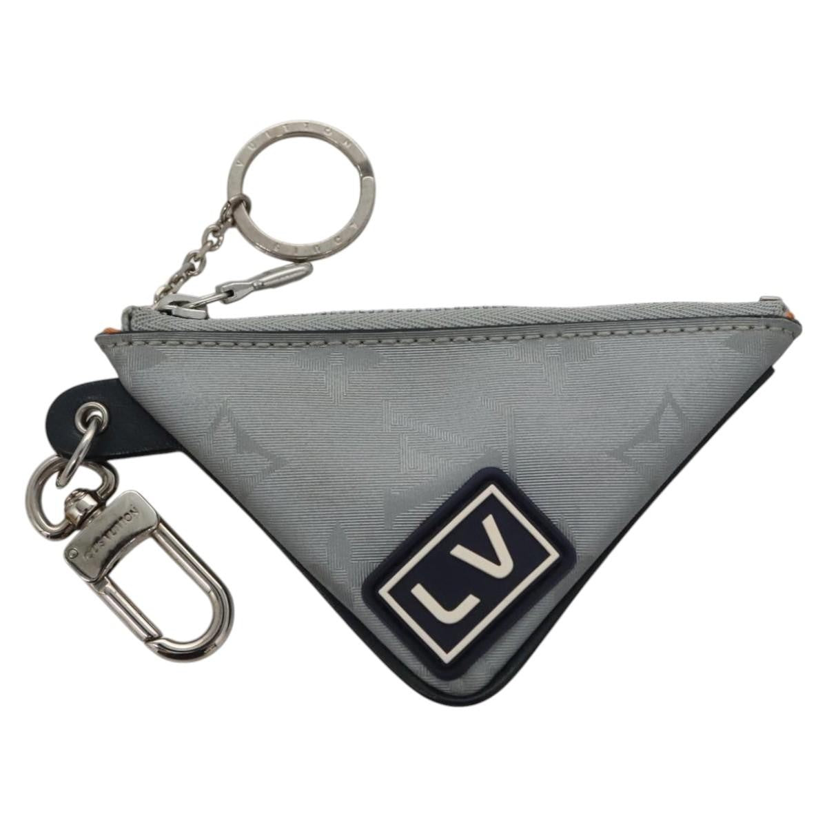 Louis Vuitton Porte Cles Satellite Canvas Silver Canvas Charms And Keychains Accessory (Pre-Owned)