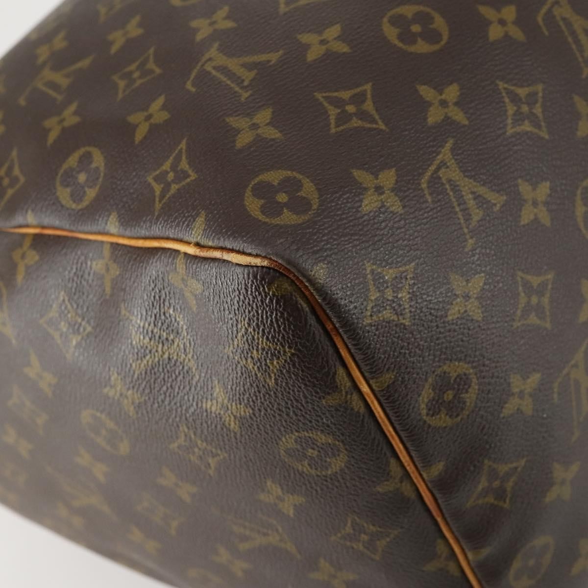 Louis Vuitton Keepall Bag Monogram Canvas Brown Canvas Travel Bag Bag (Pre-Owned)