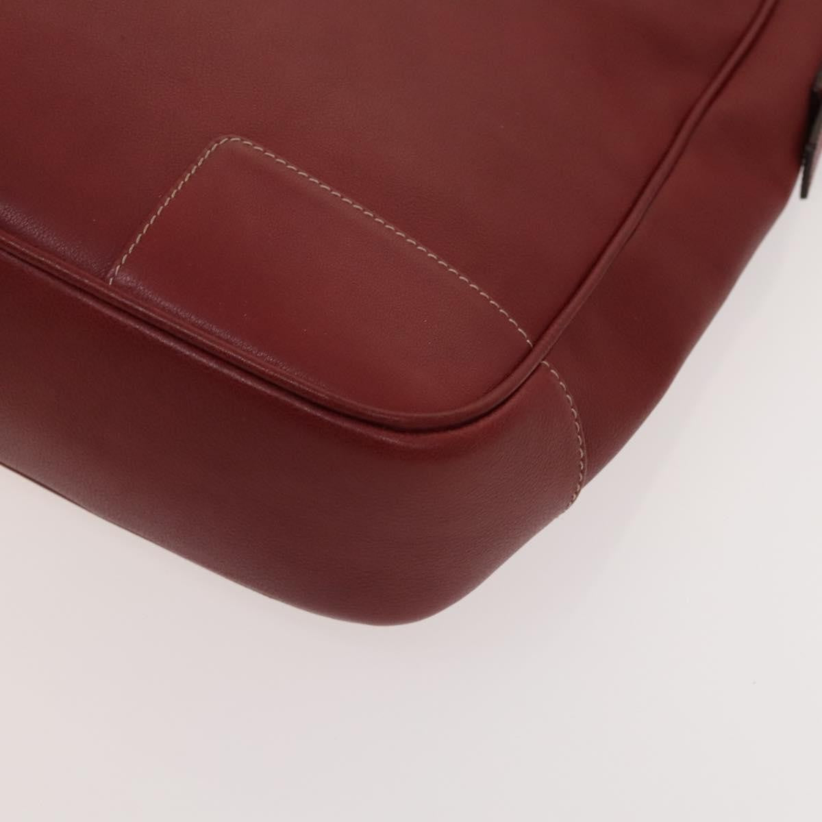 Loewe Vintage Anagram Tote Leather Burgundy Leather Tote Bag Bag (Pre-Owned)
