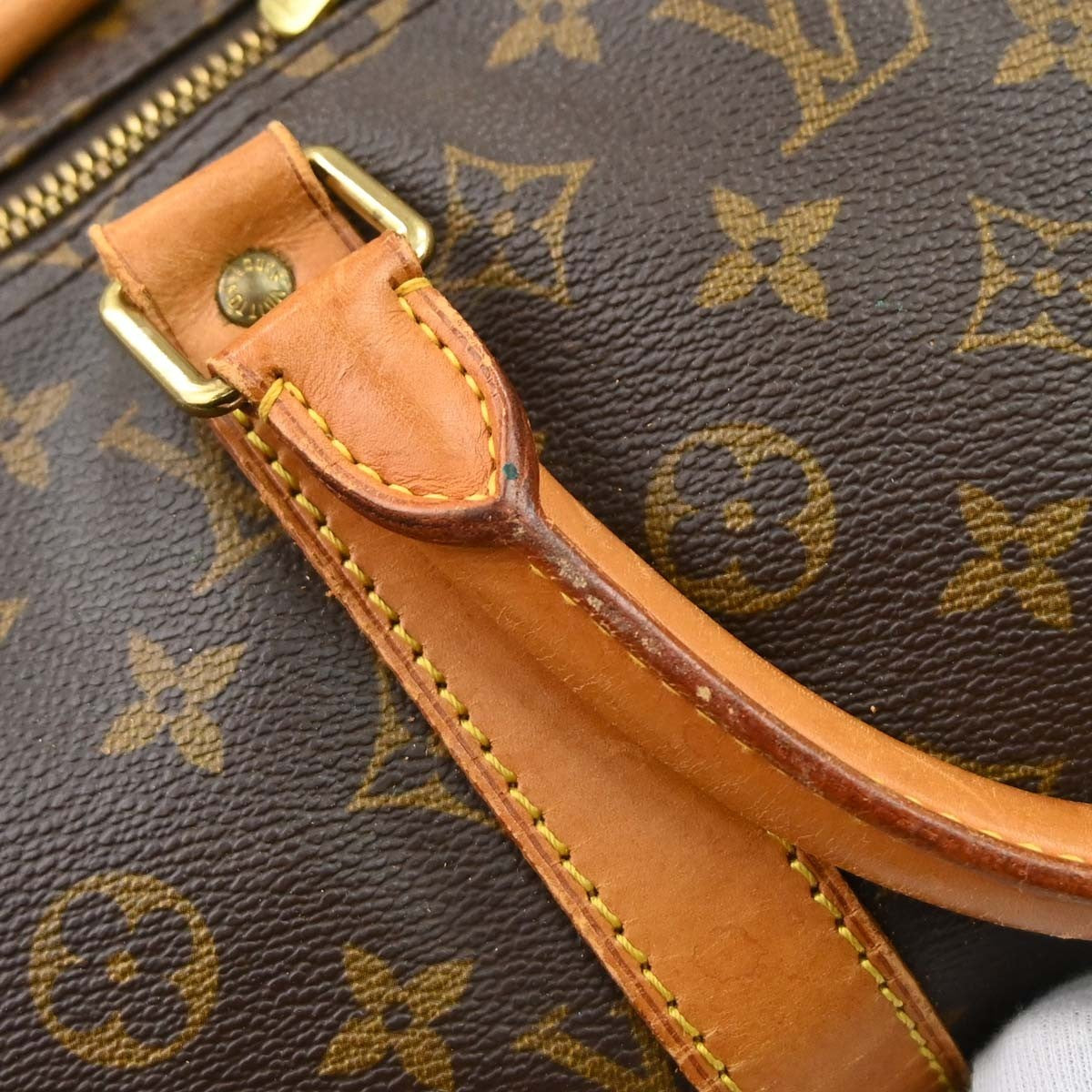 Louis Vuitton Keepall Bag Monogram Canvas Brown Canvas Travel Bag Bag (Pre-Owned)