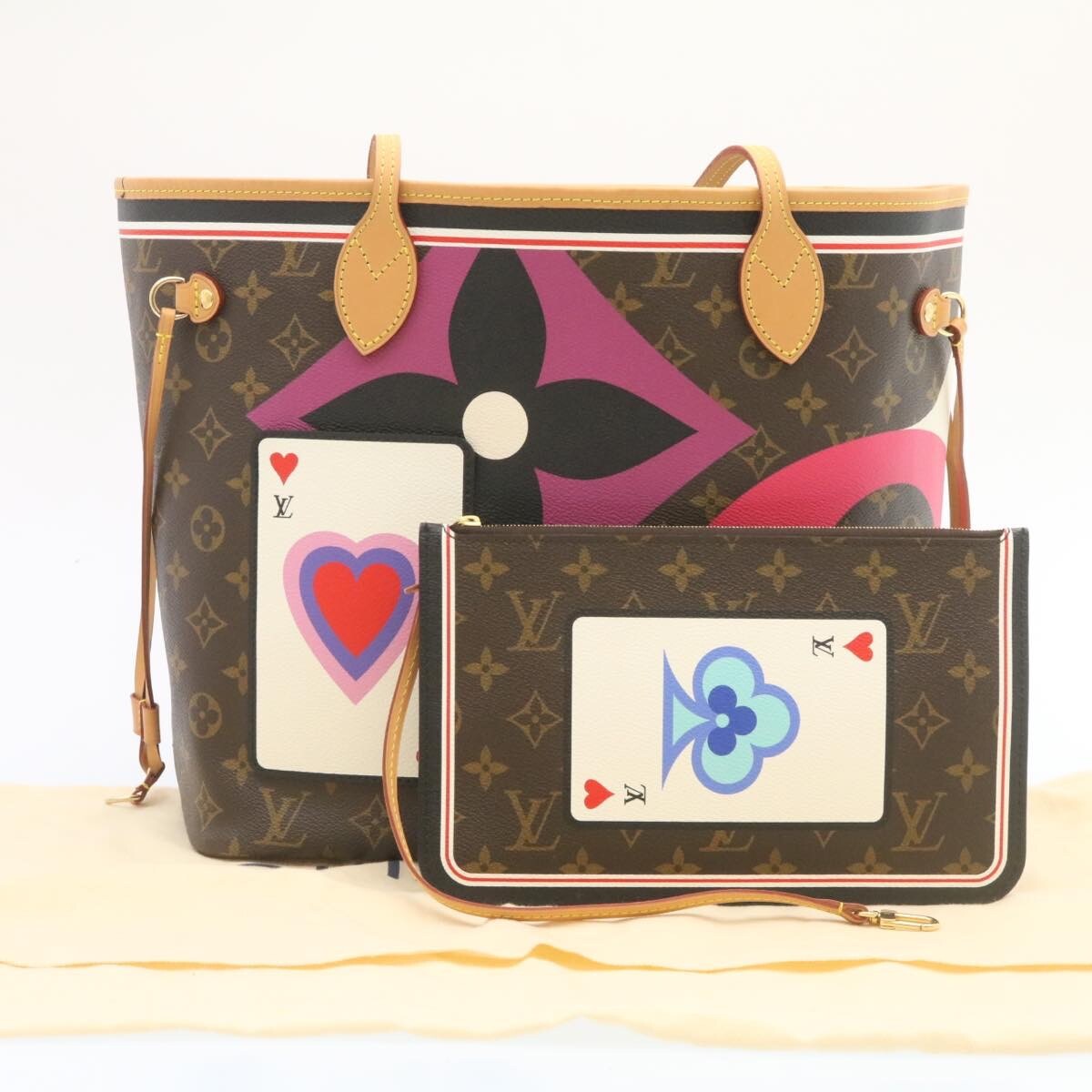 Louis Vuitton Neverfull Nm Tote Limited Edition Game On Monogram Canvas Brown Canvas Tote Bag Bag (Pre-Owned)